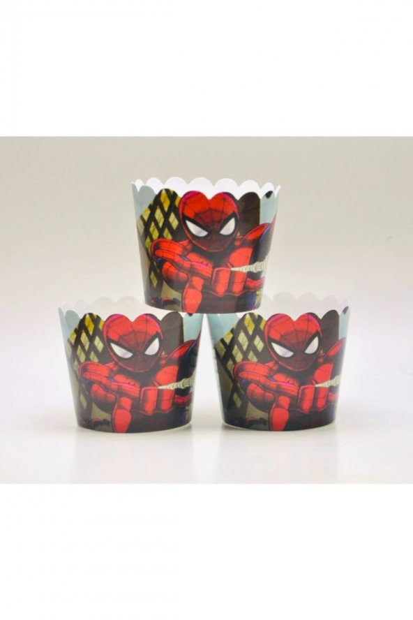 Spiderman Cupcake Muffin Kapsülü 25’li