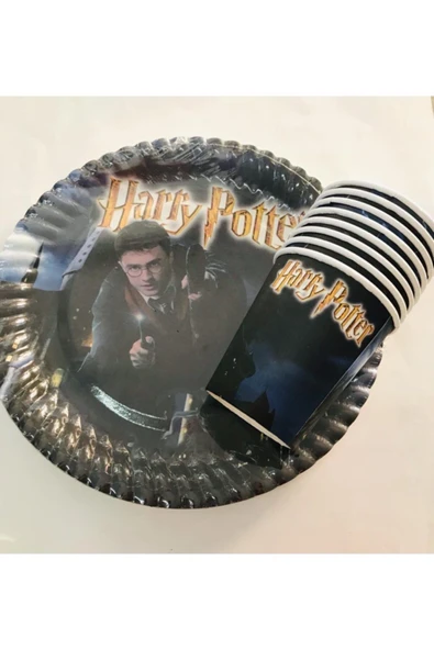 Parti Harry Potter Tabak ve Bardak 8 Adet