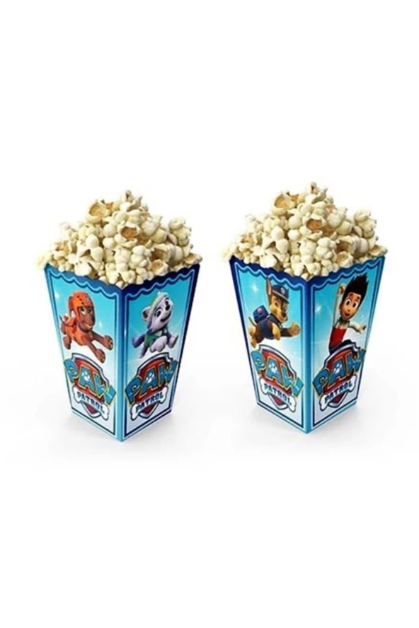 Paw Patrol Temalı Mısır Popcorn Kutusu - 8 Adet