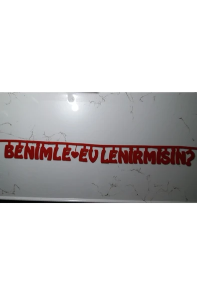 Benimle Evlenir Misin Keçe Süs 97 Cm