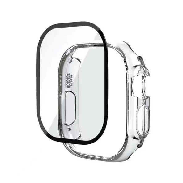 Vendas Apple Watch Ultra 49mm Uyumlu Watch Gard PMMA Şeffaf Kasa ve Ekran Koruyucu - 2