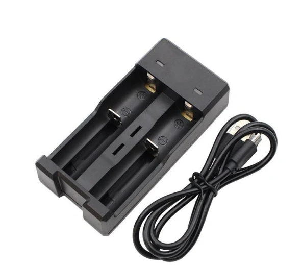 Universal Pil Şarj Cihazı Li-ion Pillere Uyumlu2 Pil Kapasiteli - 2