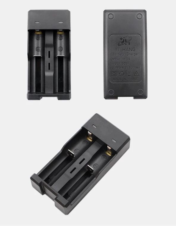 Universal Pil Şarj Cihazı Li-ion Pillere Uyumlu2 Pil Kapasiteli - 4