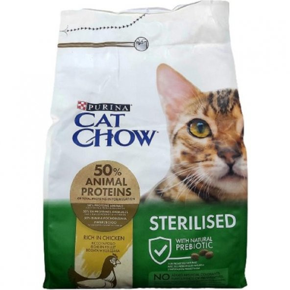 Cat Chow Purina Cat Chow Sterilised Tavuklu Yetişkin Kedi Maması 3 kg SKT:06.2024