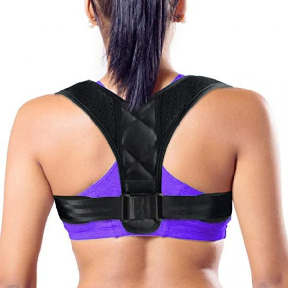 Upright Ayarlanabilir Kambur Önleyici Dik Duruş Korsesi Kemeri - Resim 2