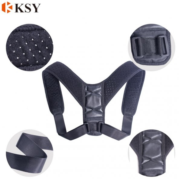 Upright Ayarlanabilir Kambur Önleyici Dik Duruş Korsesi Kemeri - Resim 4