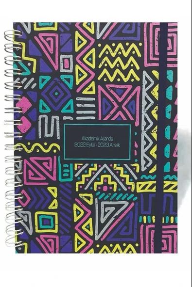 Lizy 17x24cm 2022 Eylül - 2023 Aralık Akademik Ajanda Pastel Şekiller ürün görseli
