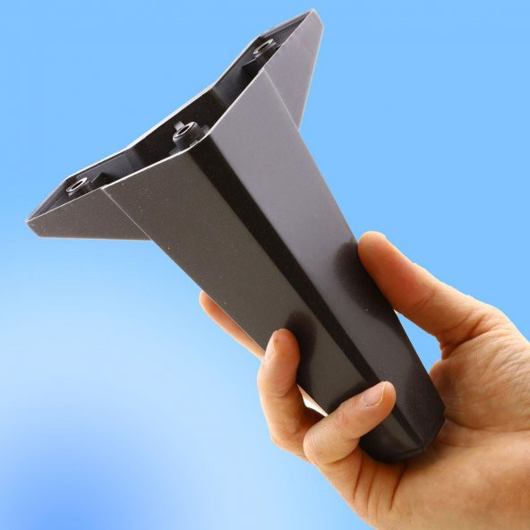 Lüks Mobilya Kanepe Sehpa TV Ünitesi Koltuk Ayağı 15 cm Siyah Baza Ayak - 2