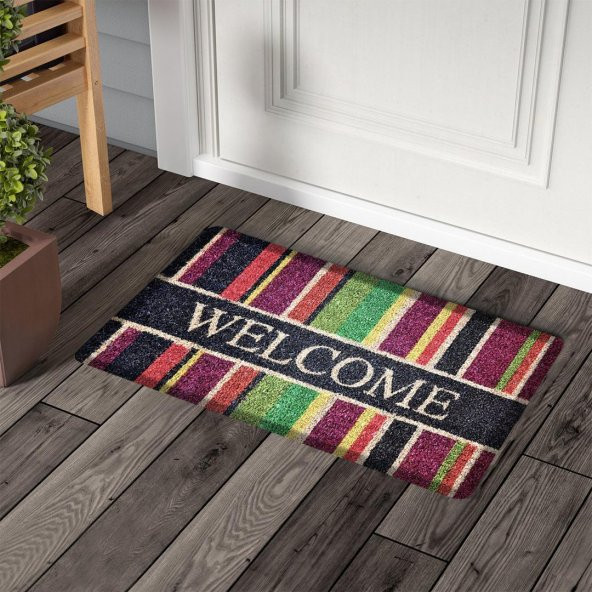 My Evilla Modern Dekoratif Kapı Önü Paspası 1