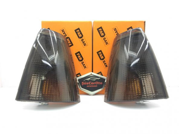 FARSAN Tofaş Füme Sinyal Lambası Sağ Sol Takım 2 Adet Siyah - 3