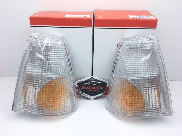 FARSAN Tofaş Beyaz Sinyal Lambası Sağ Sol Takım 2 Adet Şeffaf - 2