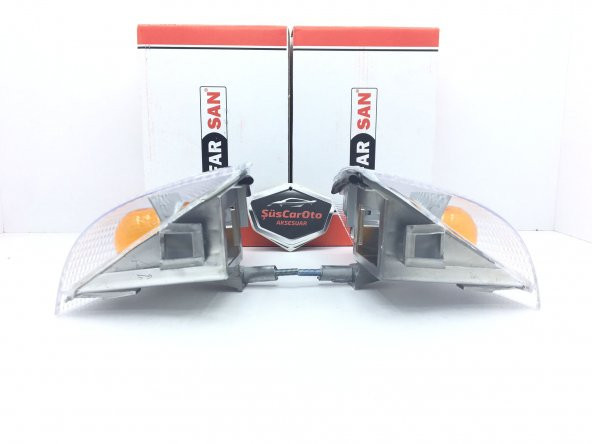 FARSAN Tofaş Beyaz Sinyal Lambası Sağ Sol Takım 2 Adet Şeffaf - 5