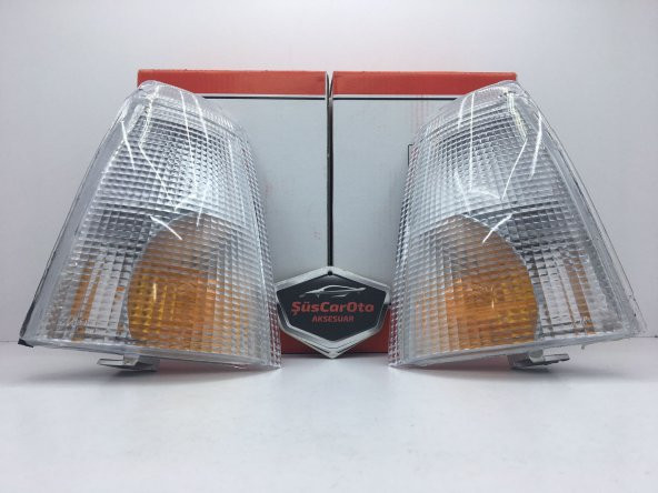 FARSAN Tofaş Beyaz Sinyal Lambası Sağ Sol Takım 2 Adet Şeffaf - 7