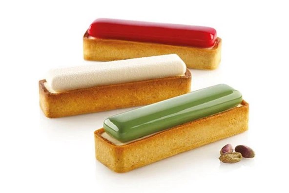 Silikomart  KitTarte Ring Rectangular 120*35 Kek Kalıbı