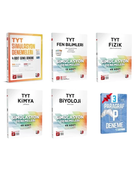 TYT Genel Fen Bilimleri Fizik Kimya ve Biyoloji Simülasyon Deneme