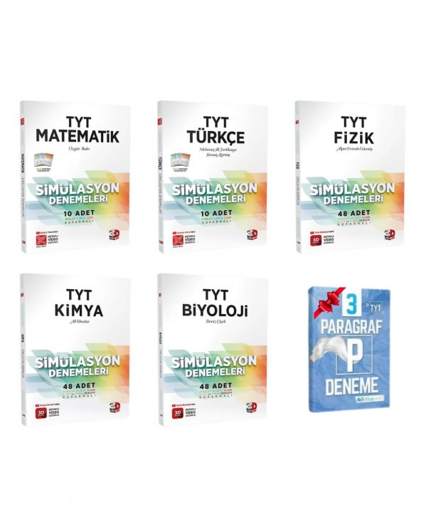 TYT Matematik Türkçe Fizik Kimya ve Biyoloji Simülasyon Deneme