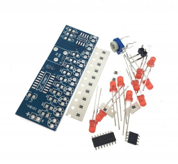 Yürüyen Işık Hobi Devresi SMD Entegreli - Demonte(Montesiz) ürün görseli