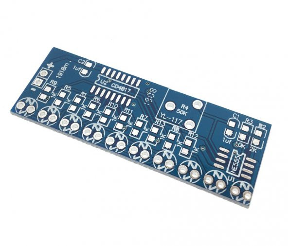 Yürüyen Işık Hobi Devresi SMD Entegreli - Demonte(Montesiz) - Resim 8