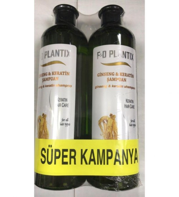 F&D Plantix Ginseng & Keratin Şampuan 2x700 ml
