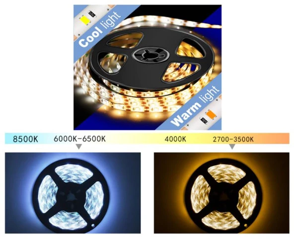 395nm UV 5V Şerit LED 5050 60/1 mt Yapışkanlı Kesilebilir - 3