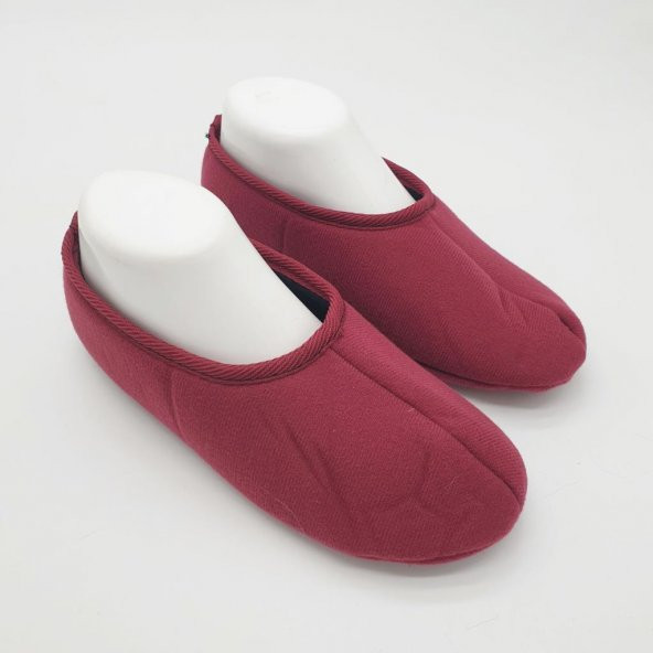 Sade Ev Patiği Klasik Model Bordo Renk