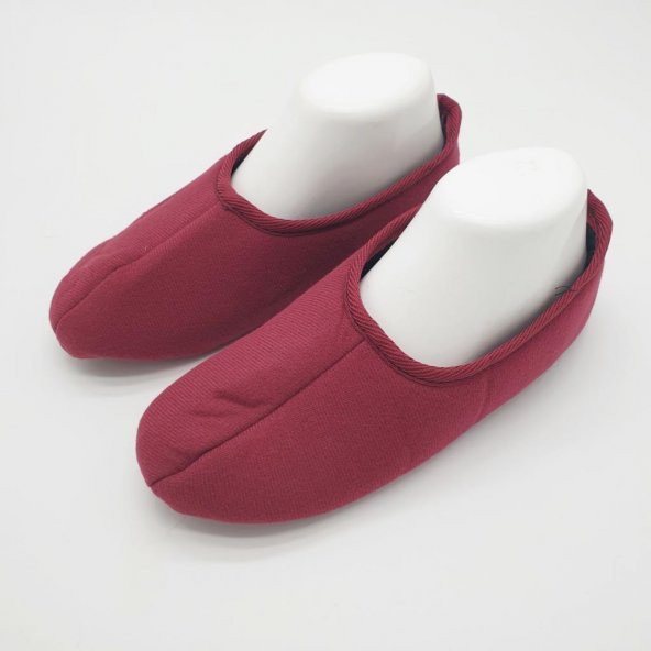 Sade Ev Patiği Klasik Model Bordo Renk - 4