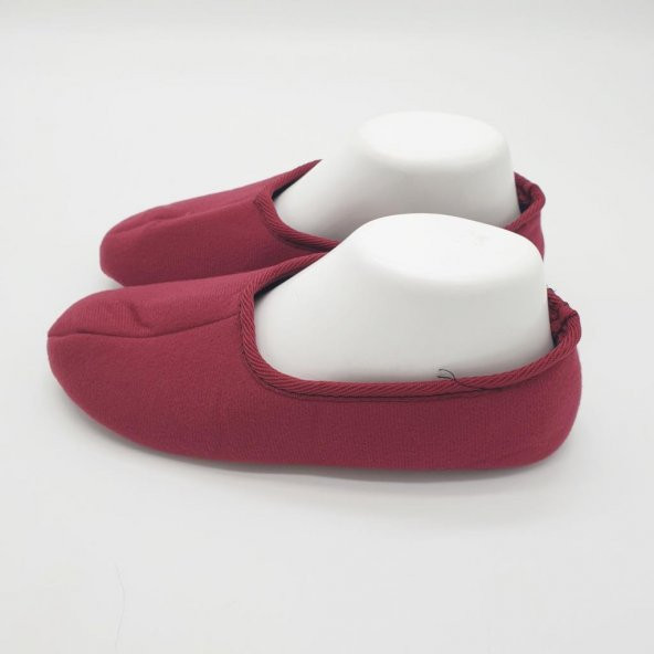Sade Ev Patiği Klasik Model Bordo Renk - 5