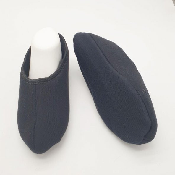 Sade Erkek Ev Patiği Klasik Model Siyah Renk - 2