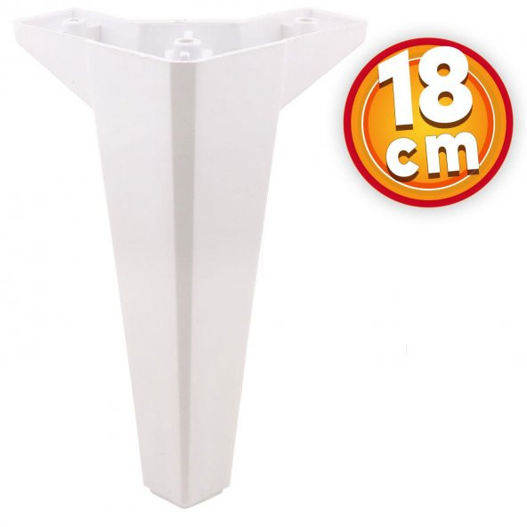 Lüks Mobilya Kanepe Sehpa TV Ünitesi Koltuk Ayağı 18 cm Beyaz Baza Ayak ürün görseli