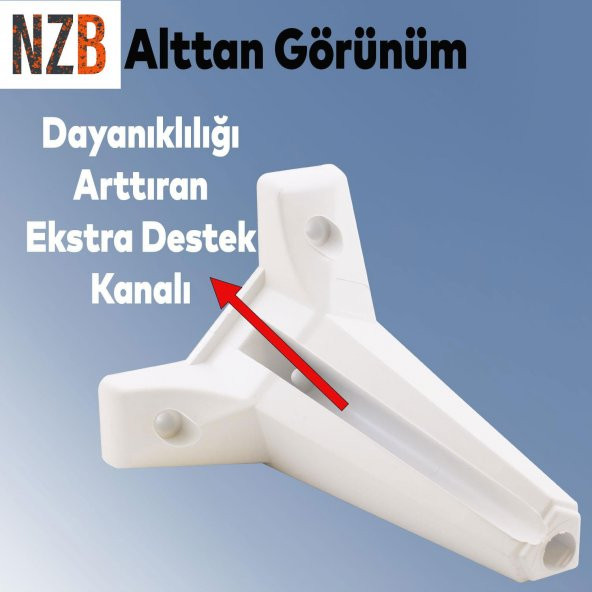 Lüks Mobilya Kanepe Sehpa TV Ünitesi Koltuk Ayağı 15 cm Beyaz Baza Ayak - Resim 2
