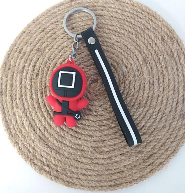 Anahtarlık Squid Game Silikon Anahtarlık Çanta Araba Süsü Oyuncak