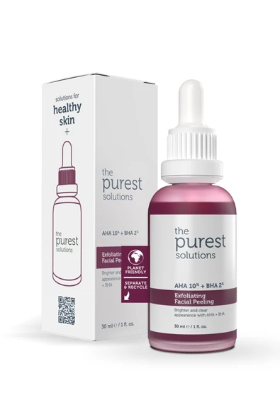 The Purest Canlandırıcı & Cilt Tonu Eşitleyici Yüz Kırmızı Peeling Serum 30 Ml (aha 10% + Bha 2%) - Resim 2