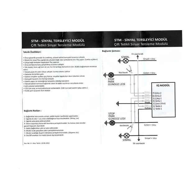 STM SİNYAL TERSLEYİCİ MODÜL SİNYAL VE PARKLARIN TERS ÇAKIŞMASI - 3