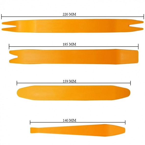 6 Parça Trim Teyp Sökme Set (sökme Aparatları Sert Abs Malzemedir) Teyp Kapı Döşeme Sökme Takımı - 2