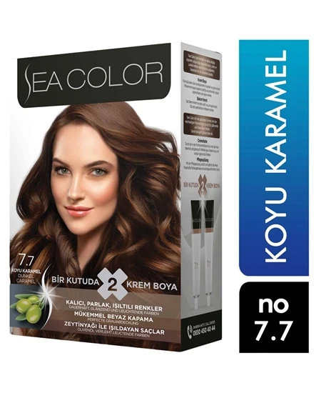 Sea Koyu Karamel Krem Saç Boyası 7/7 2'li 8698753381877