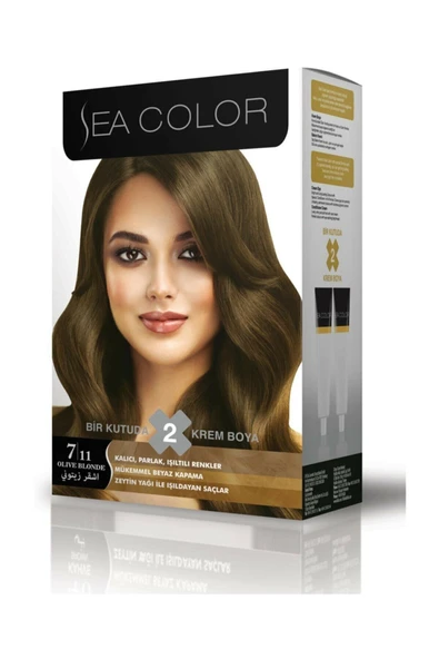 Sea Color Yoğun Küllü Kumral Saç Boyası 7.11 8698753387244