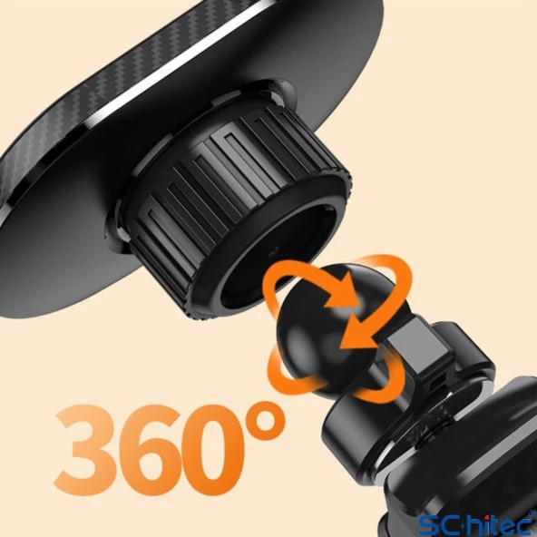 ScHitec B076 Manyetik Kilitli Araç İçi Telefon Tutucu - 3