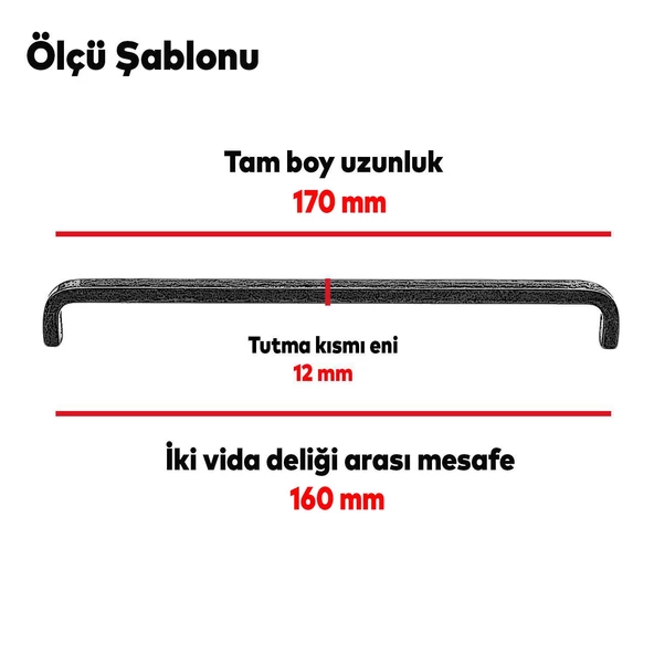 Paris (160 mm-16.0 cm) Eskitme Antik Gümüş Metal Mobilya Mutfak Çekmece Dolap Kulpu Kulbu Kulpları - Resim 3