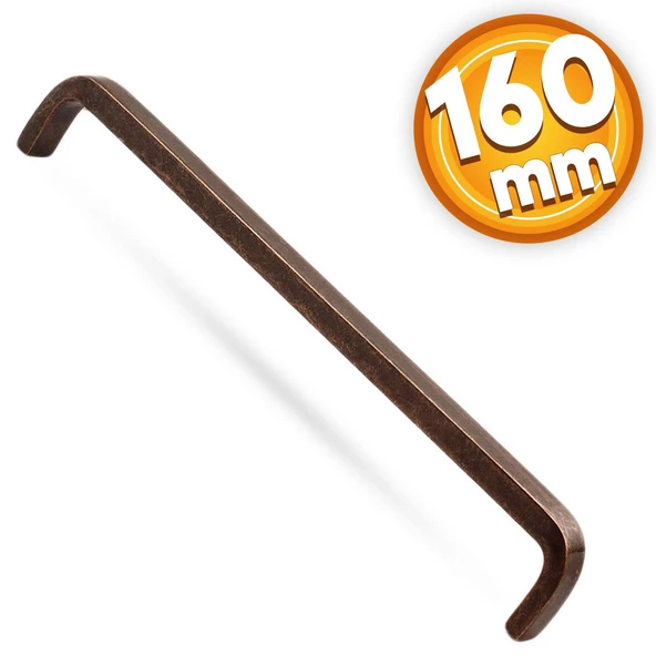 Paris (160 mm-16.0 cm) Eskitme Antik Bakır Metal Mobilya Mutfak Çekmece Dolap Kulpu Kulbu Kulpları