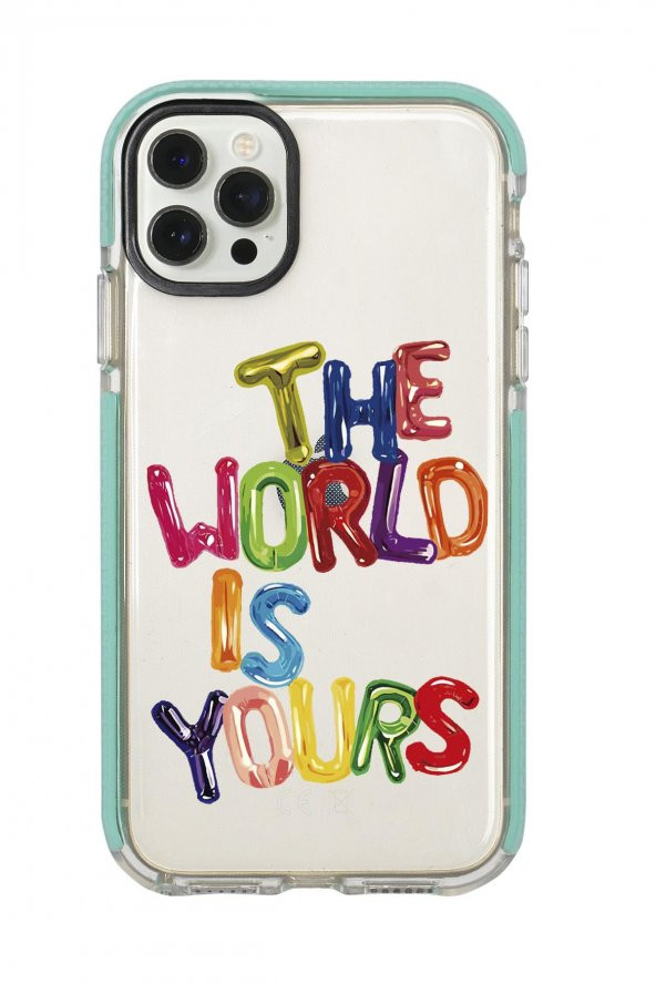 iPhone 12 Pro Max The World Is Yours  Candy Bumper Silikonlu Telefon Kılıfı
