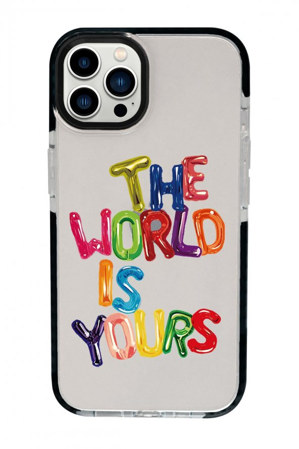iPhone 13 Pro Max The World Is Yours  Candy Bumper Silikonlu Telefon Kılıfı