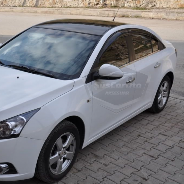 Chevrolet Cruze Uyumlu Mugen Cam Rüzgarlığı Seti Piano Black 4lü İthal - 3