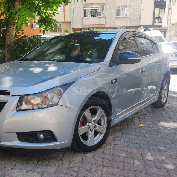 Chevrolet Cruze Uyumlu Mugen Cam Rüzgarlığı Seti Piano Black 4lü İthal - 6