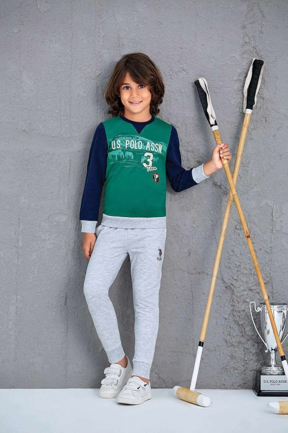 Erkek Çocuk 2Li Takım Koyu Mint 4-7 Yaş