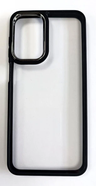 Samsung Galaxy A23 Uyumlu Renkli Çerçeveli Şeffaf Kılıf ürün görseli 1
