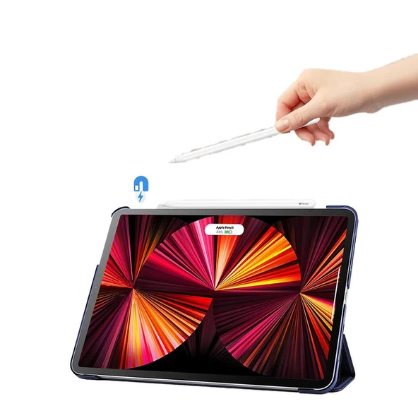 Apple iPad 11.Nesil A16 11inç/10.Nesil 10.9inç Kılıf New PU Deri Smart Standlı Case - 5
