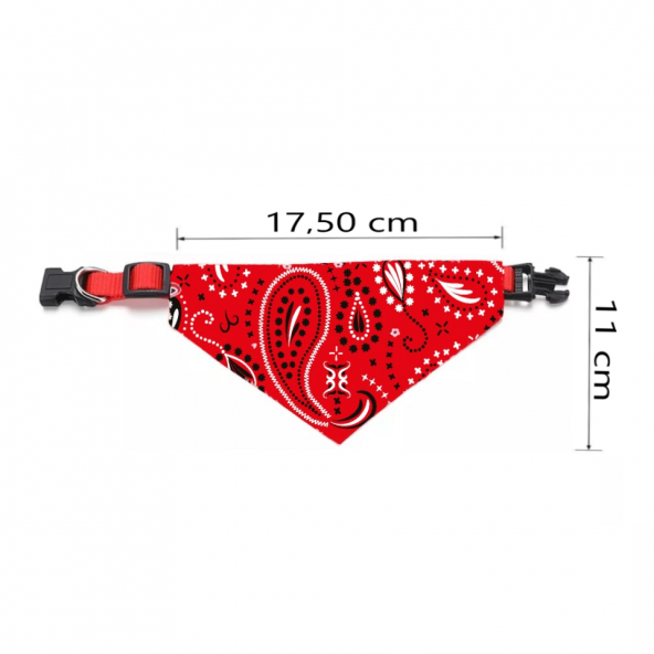 TİNEKE EVCİL HAYVAN KÖPEK BOYUN TASMASI YAKALIK ÖNLÜK FULAR NO 420 MAVİ Büyük Boy - 2