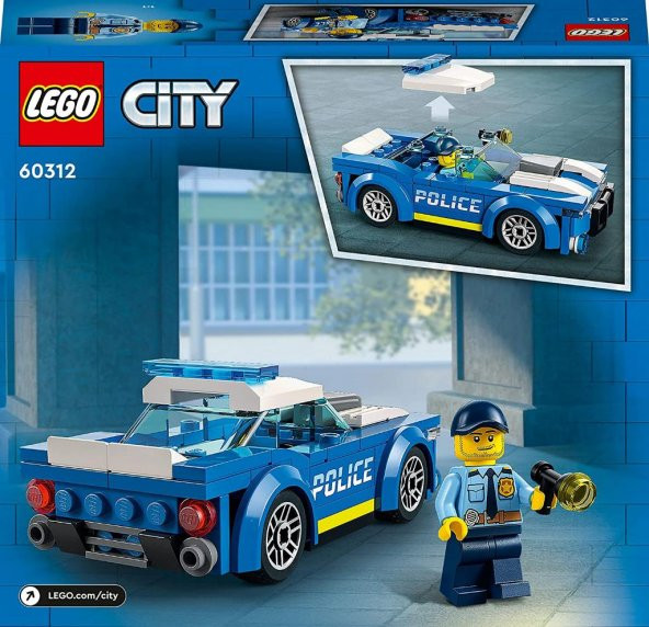 LEGO City Polis Arabası - 5 Yaş ve Üzeri Çocuklar için Tasarlanmış Oyuncak Yapım Seti 60312 - 4