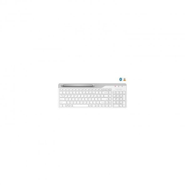 A4 Tech Beyaz Bluetooth + 2.4 Ghz Nano Fn Multimedya Klavye Wireless Klavye