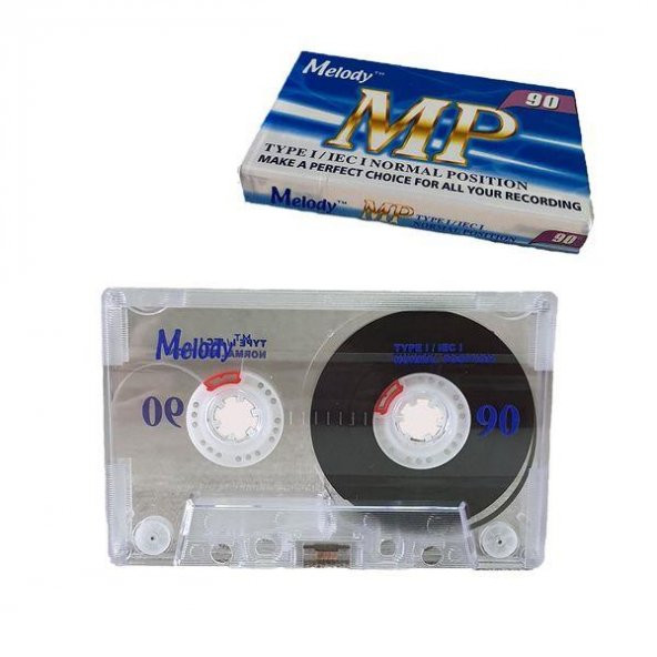 Melody Boş Kaset 90lık - MP Ses Kayıt Kaseti - Teyp Kaseti - 1